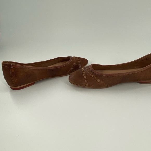 Bed Stu Lexie Brown Leather Ballet Flats - Picture 9 of 11